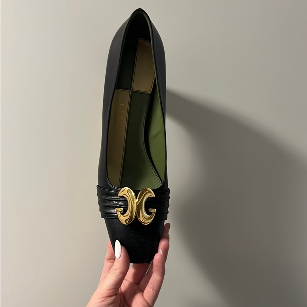 Gucci Elegant Black Designer Women's Shoes